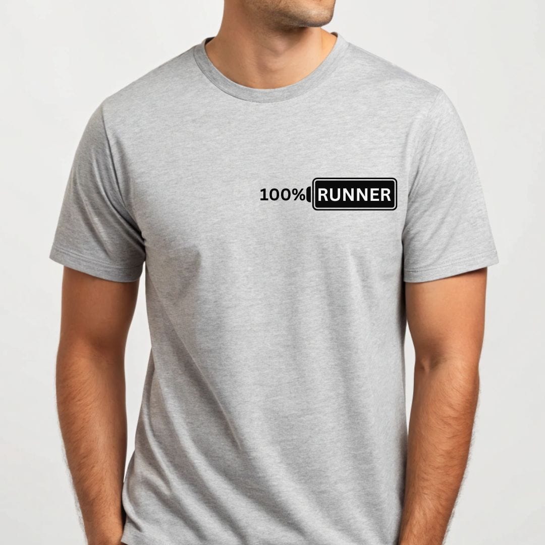Printify T-Shirt 100% Runner T-Shirt