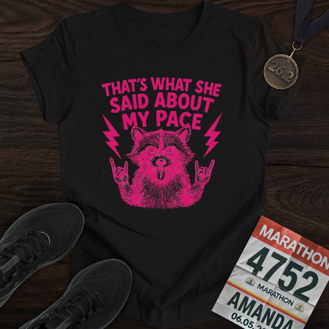 Printify T-Shirt Black / S About My Pace T-shirt