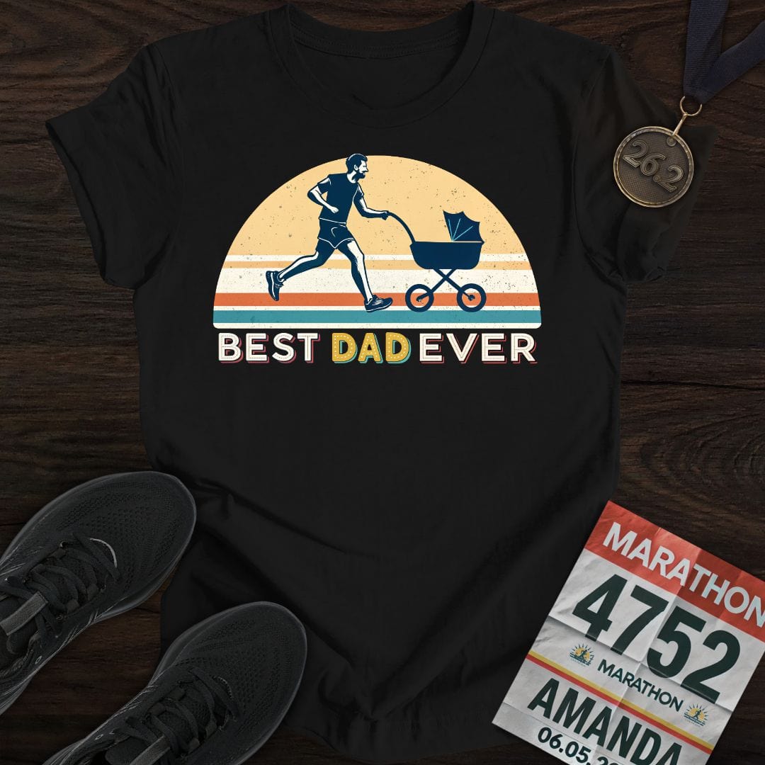 Printify T-Shirt Black / S Best Dad Ever -2- T-shirt
