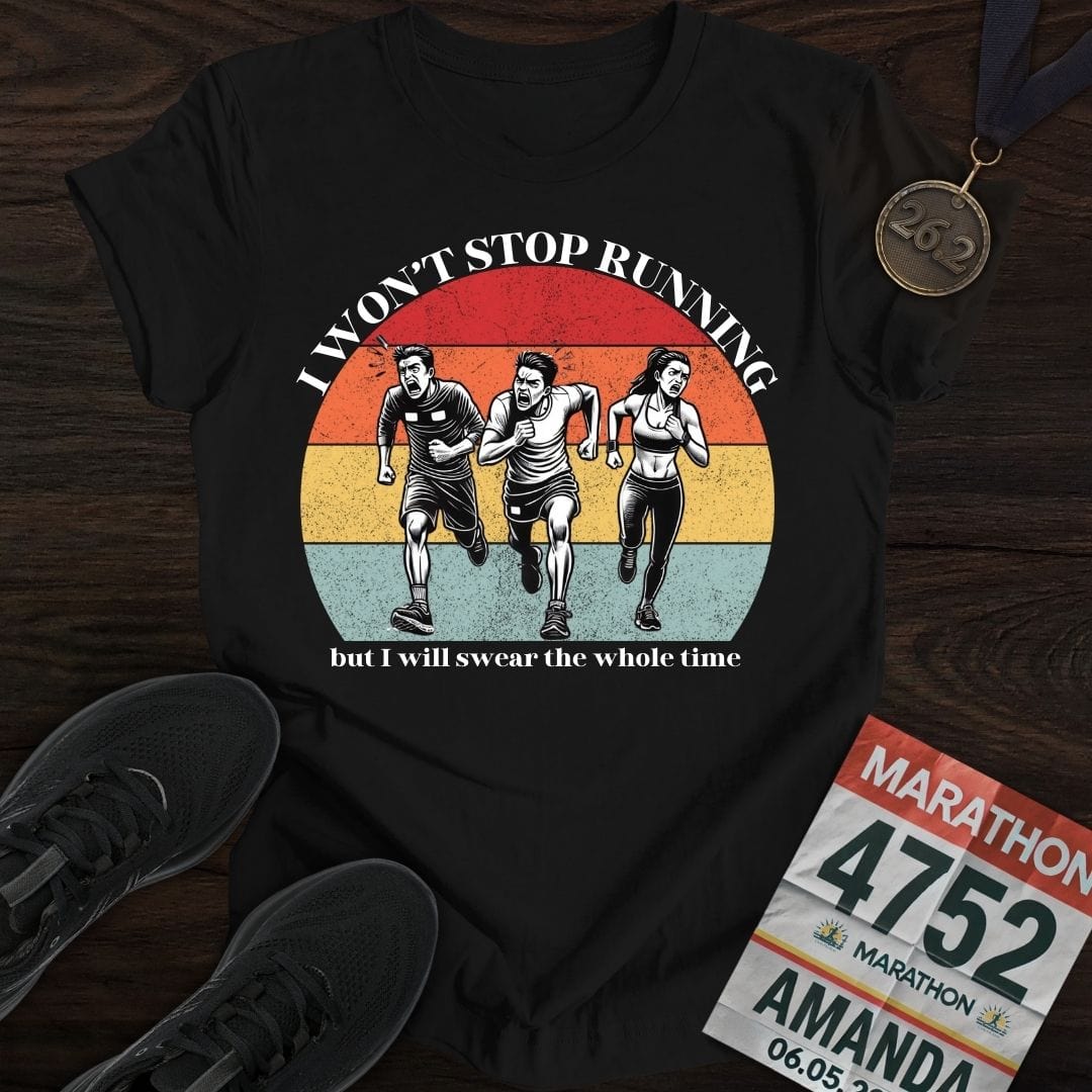 Printify T-Shirt Black / S Complain Runners -2- T-shirt