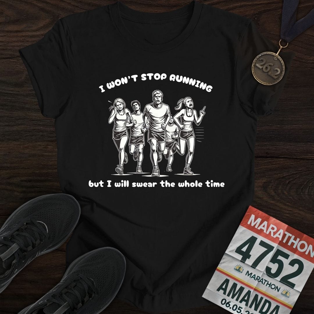 Printify T-Shirt Black / S Complain Runners T-Shirt