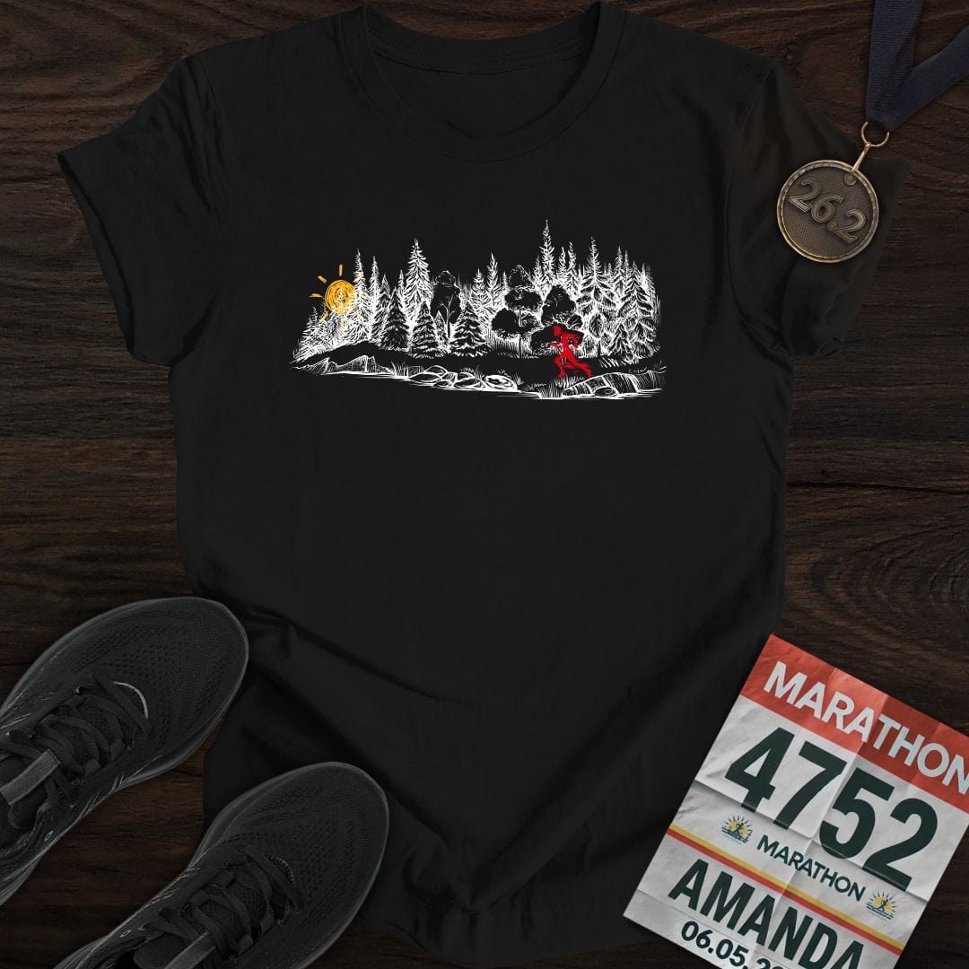 Printify T-Shirt Black / S Early Morning Run T-shirt