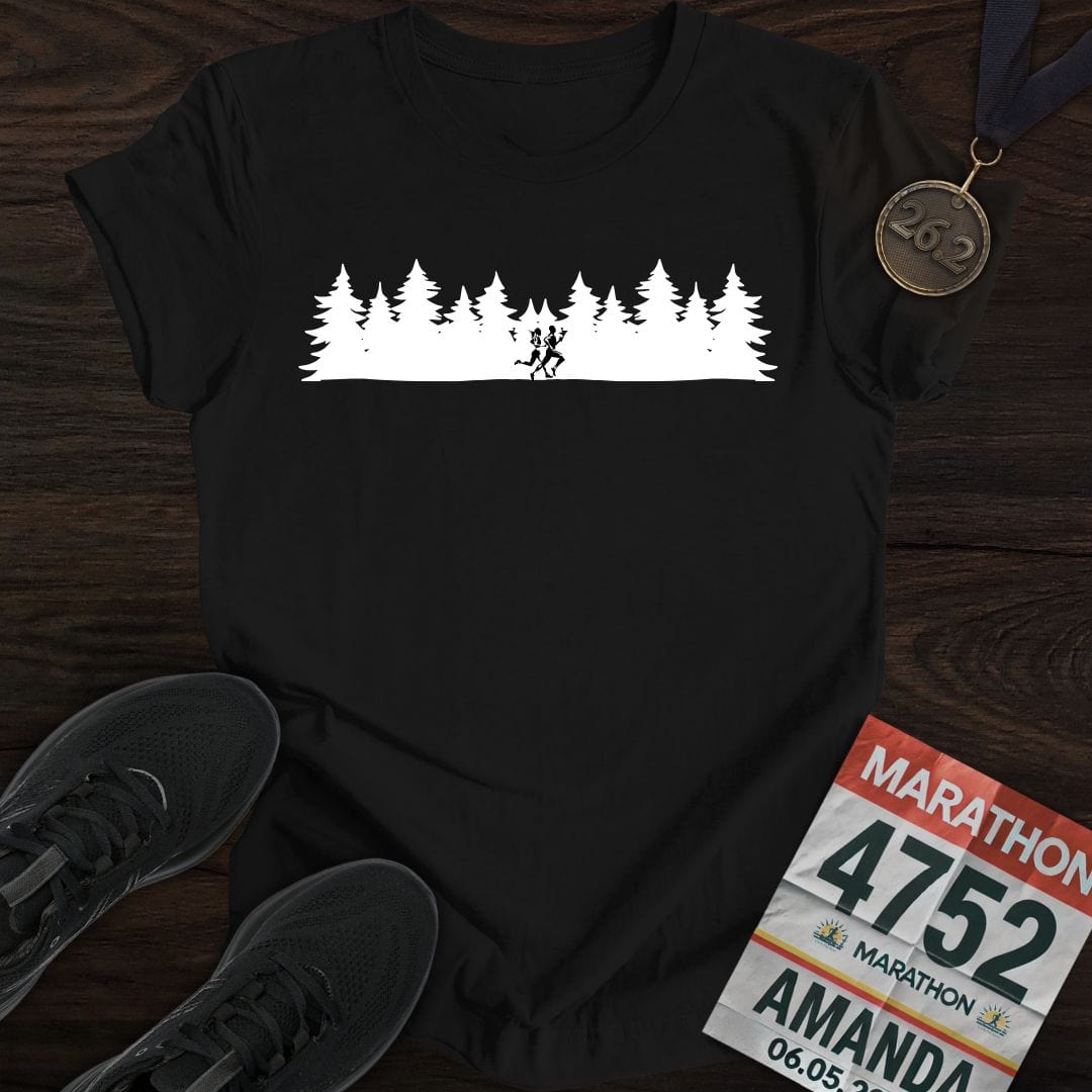 Printify T-Shirt Black / S Forest Run T-shirt
