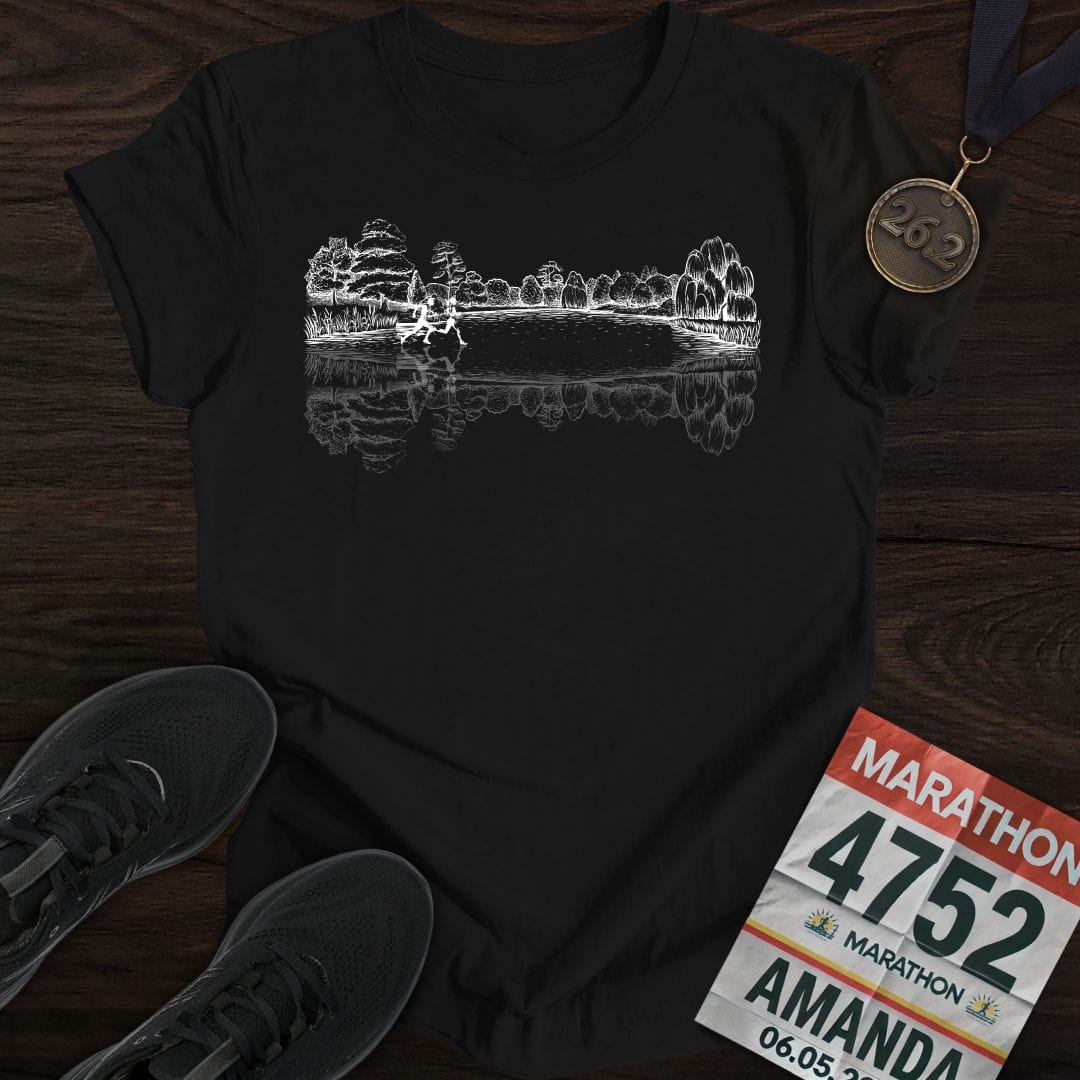 Printify T-Shirt Black / S Forest Running T-shirt