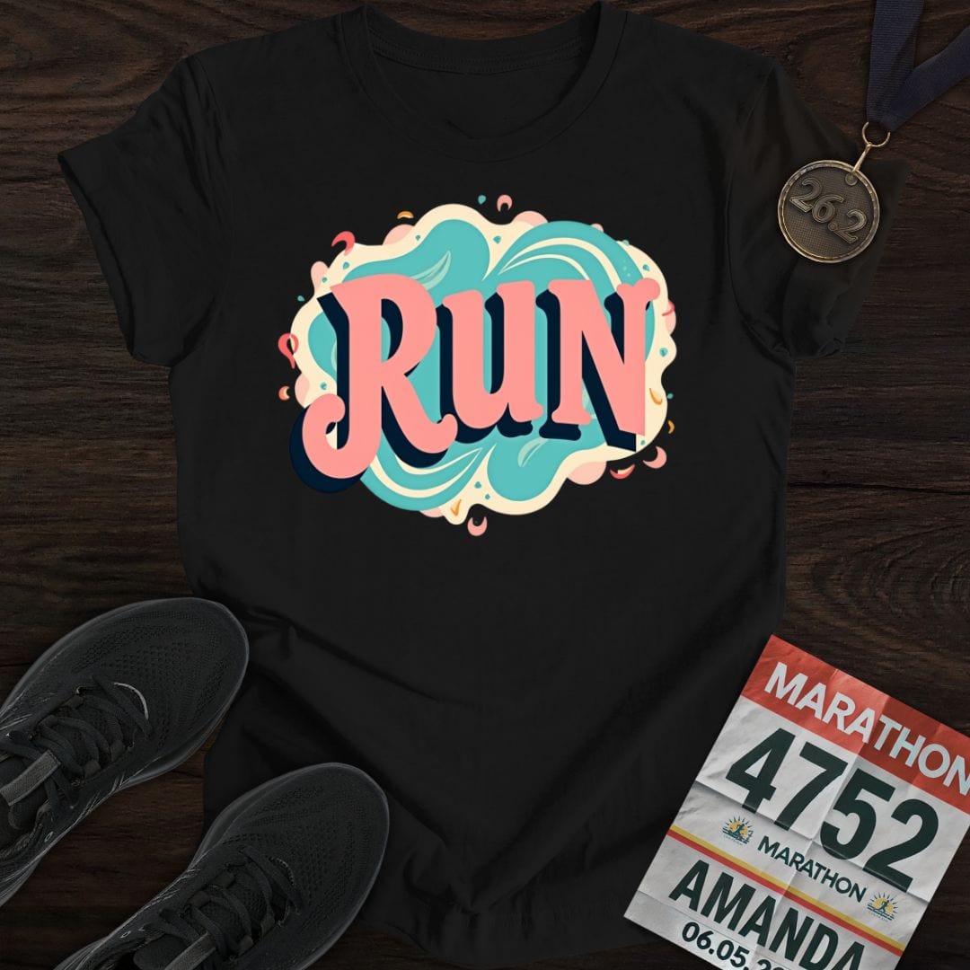 Printify T-Shirt Black / S Groovy Run T-shirt