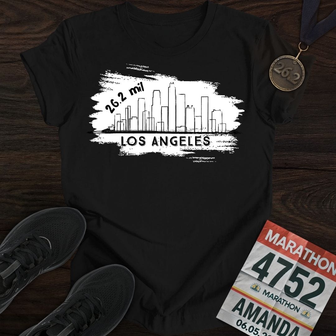 Printify T-Shirt Black / S Los Angeles 26.2 T-shirt