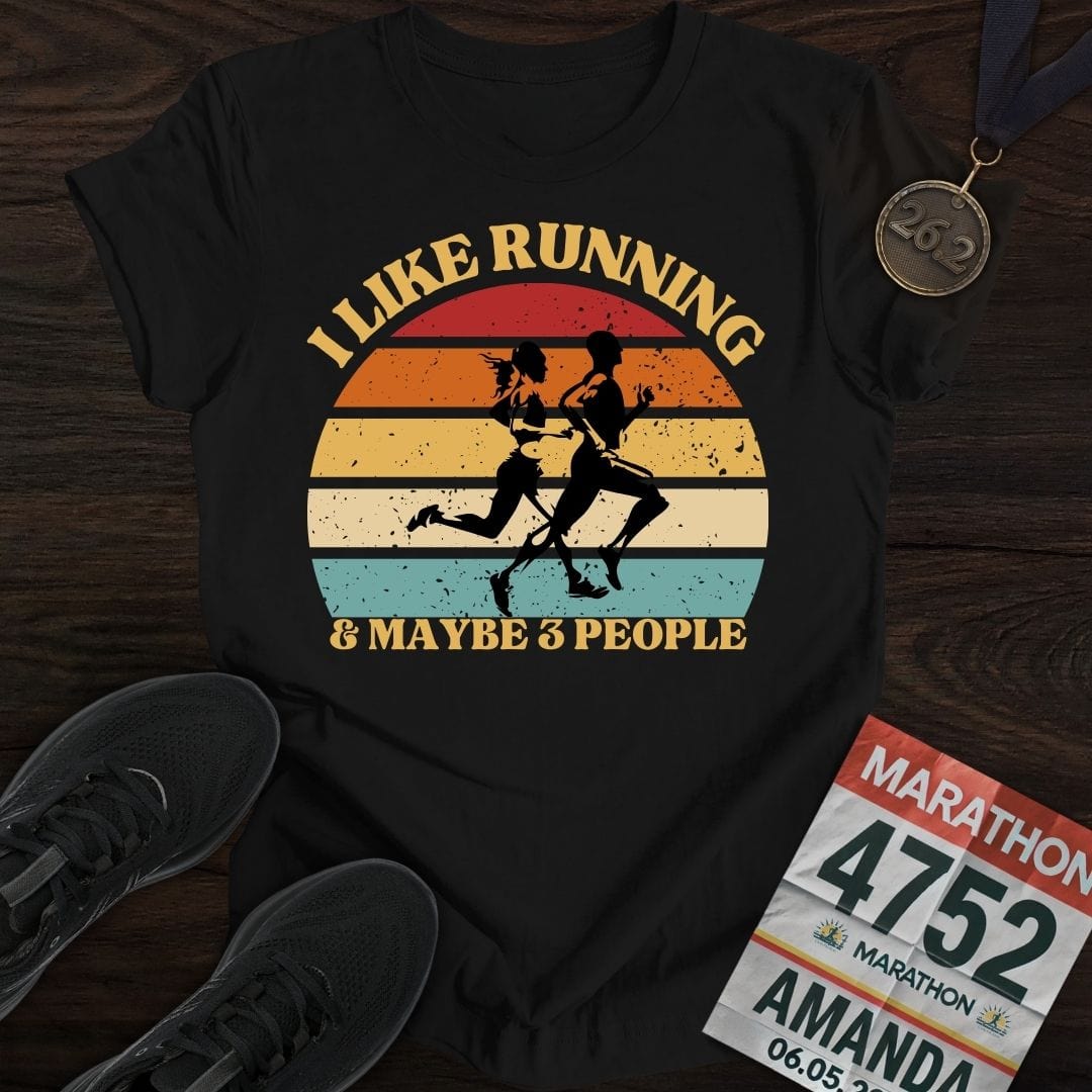 Printify T-Shirt Black / S Loving the Run, and a Few People T-shirt