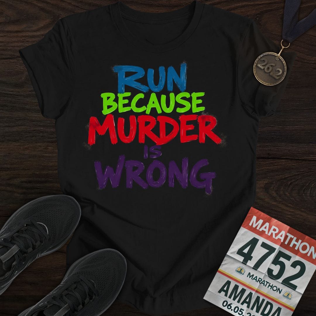 Printify T-Shirt Black / S Miles Over Murder T-shirt
