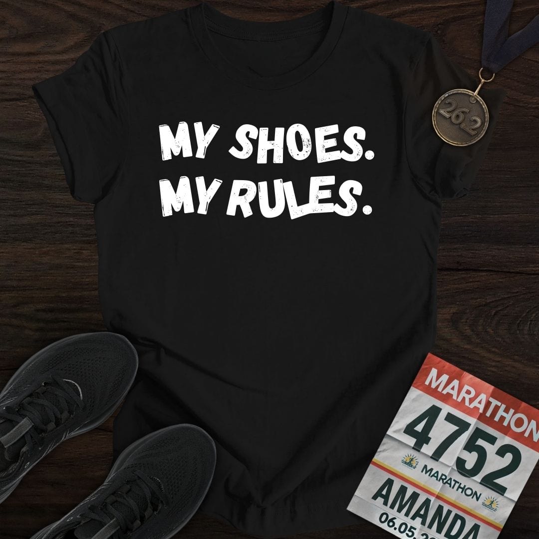Printify T-Shirt Black / S My Shoes My Rules T-shirt
