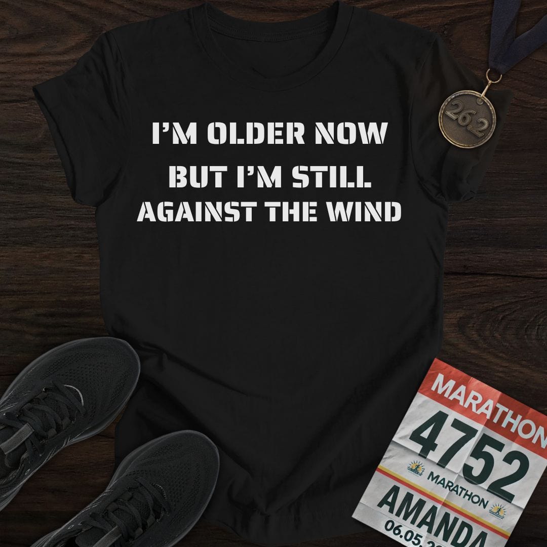 Printify T-Shirt Black / S Older Runner T-Shirt