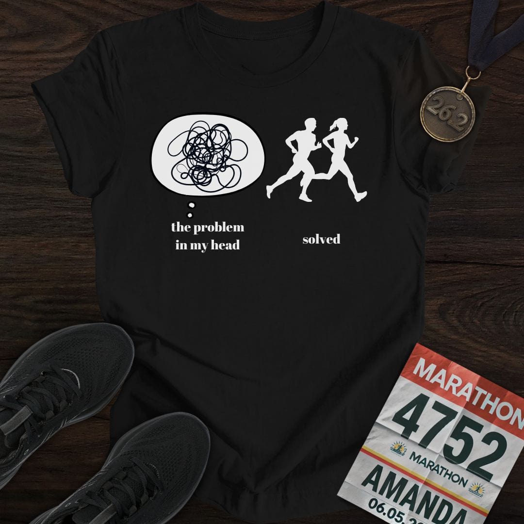 Printify T-Shirt Black / S Problem Solving Runner T-Shirt