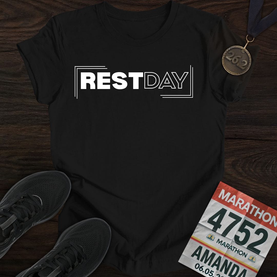 Printify T-Shirt Black / S Rest Day T-shirt