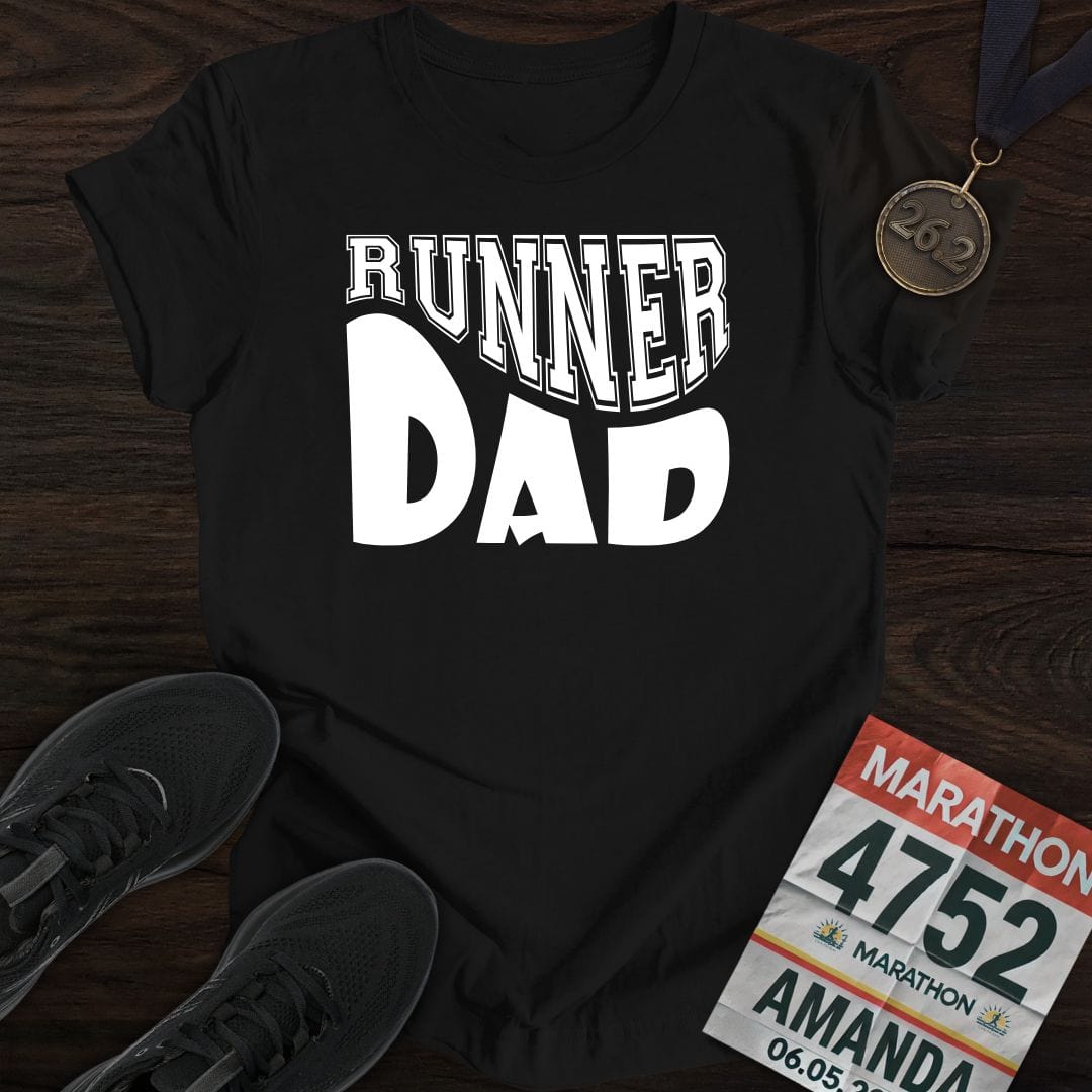 Printify T-Shirt Black / S Runner Dad T-shirt