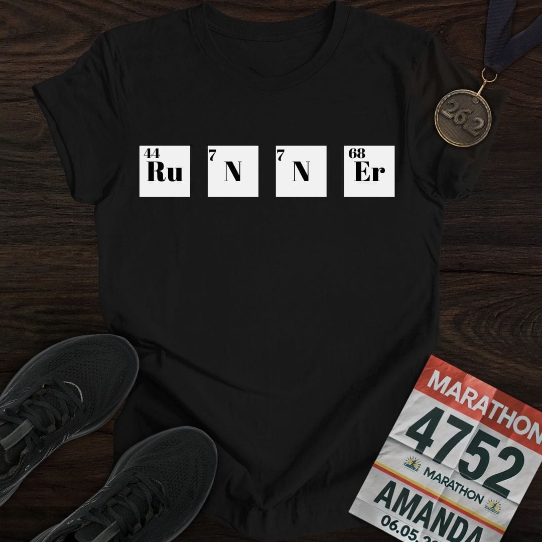 Printify T-Shirt Black / S Runner Element One T-Shirt