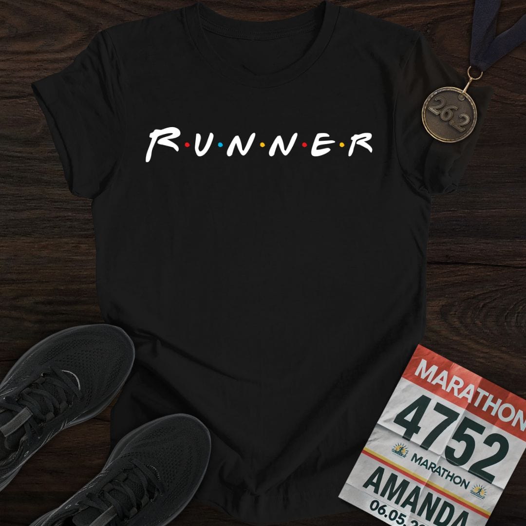 Printify T-Shirt Black / S Runner Friends T-shirt