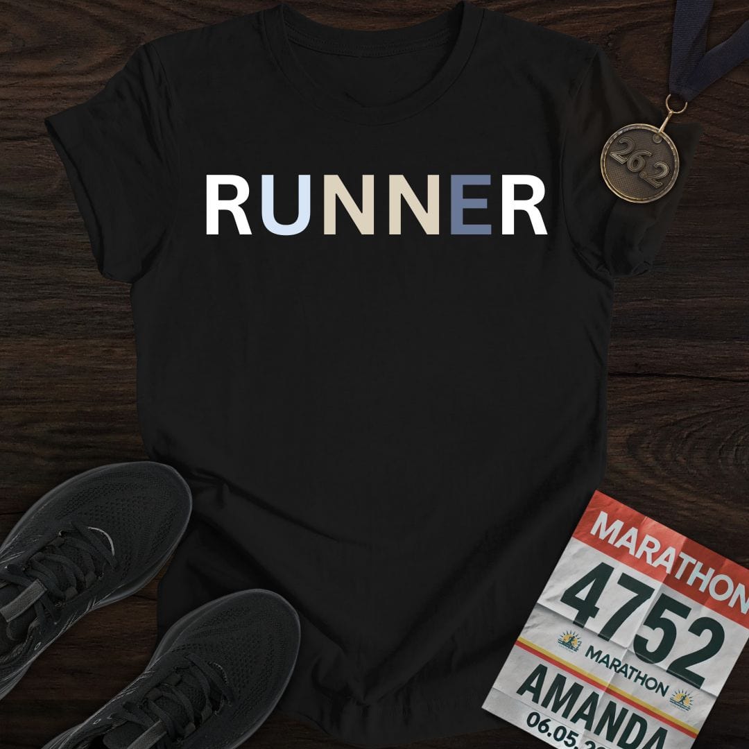 Printify T-Shirt Black / S Runner Me!