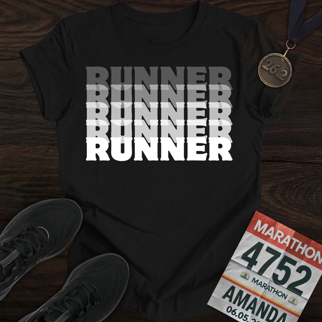 Printify T-Shirt Black / S Runner T-Shirt