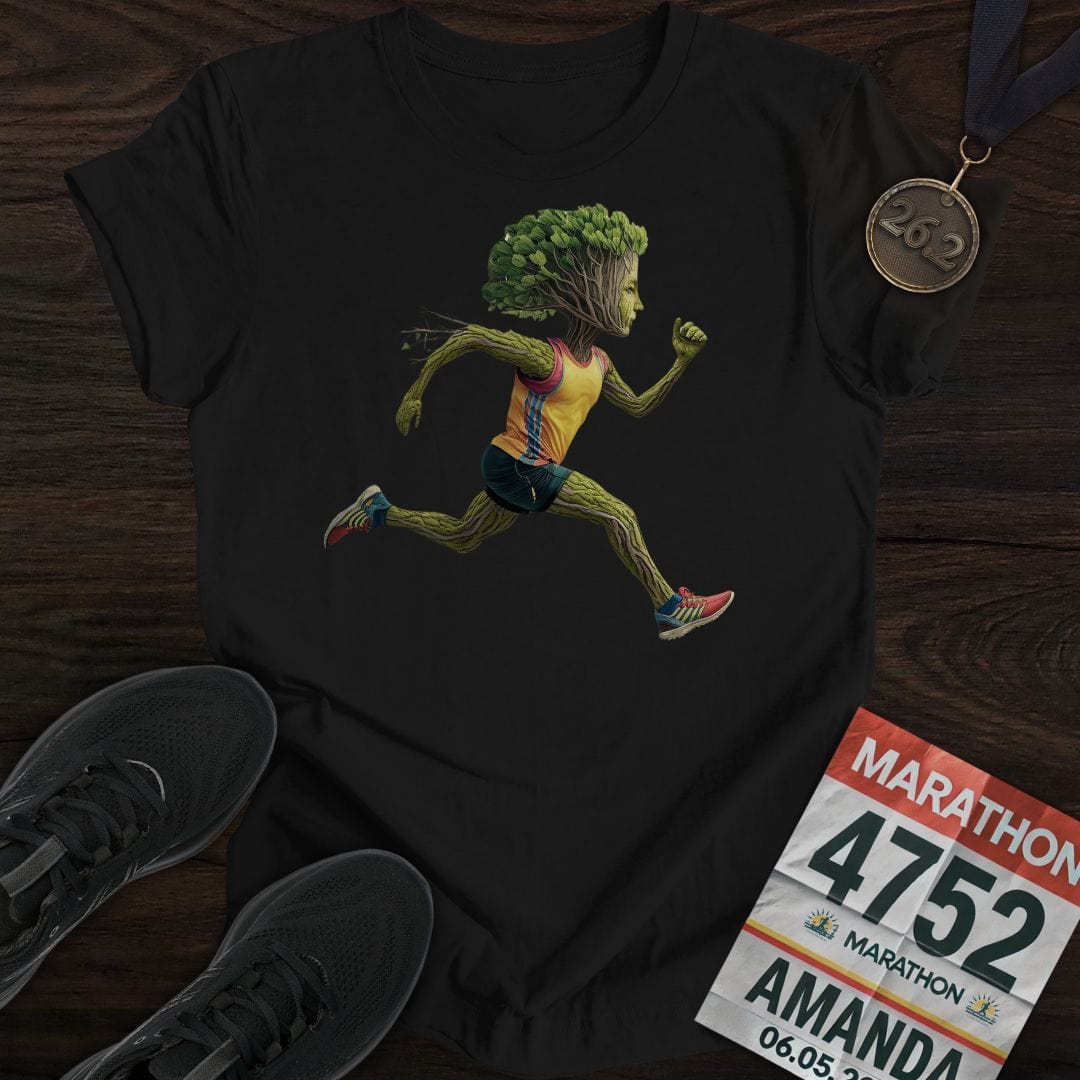 Printify T-Shirt Black / S Runner Tree T-Shirt