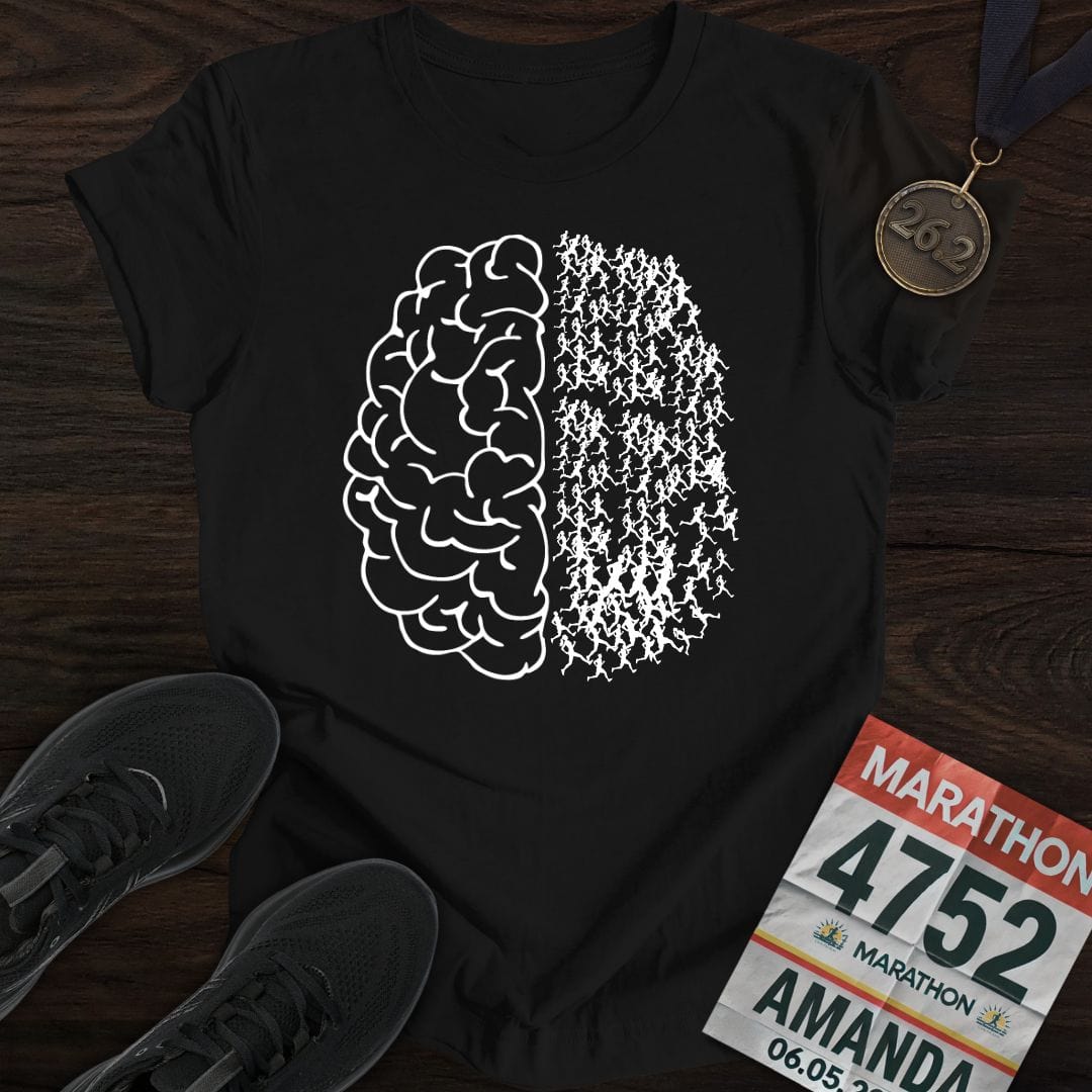 Printify T-Shirt Black / S Running Is On My Mind T-shirt