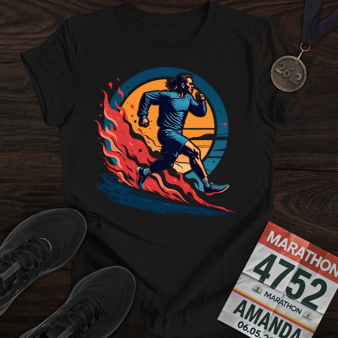 Printify T-Shirt Black / S Running Man T-shirt