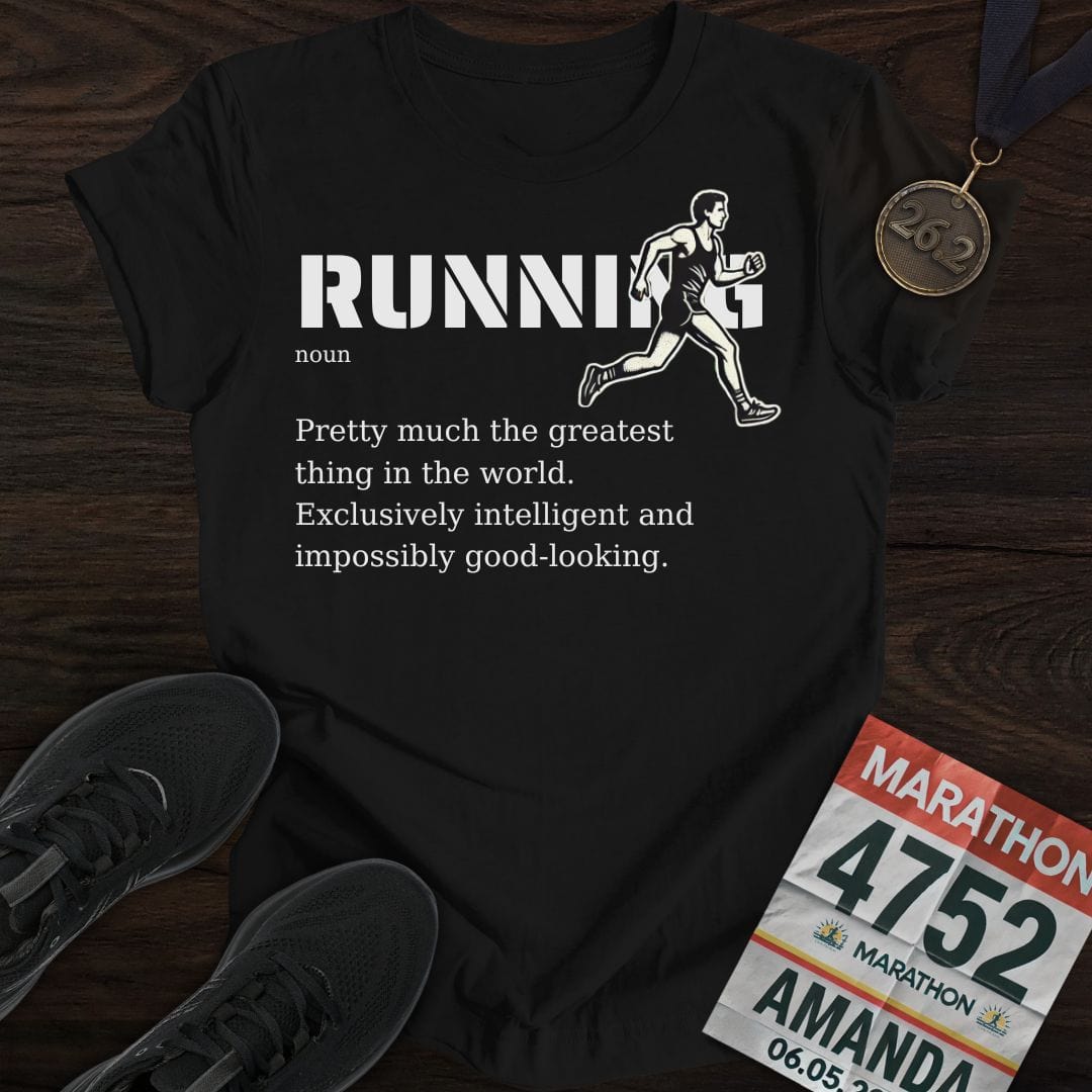 Printify T-Shirt Black / S Running T-Shirt