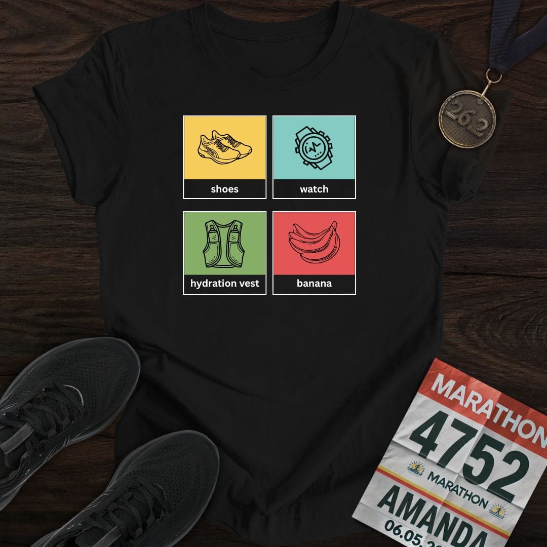 Printify T-Shirt Black / S Running Tools T-Shirt