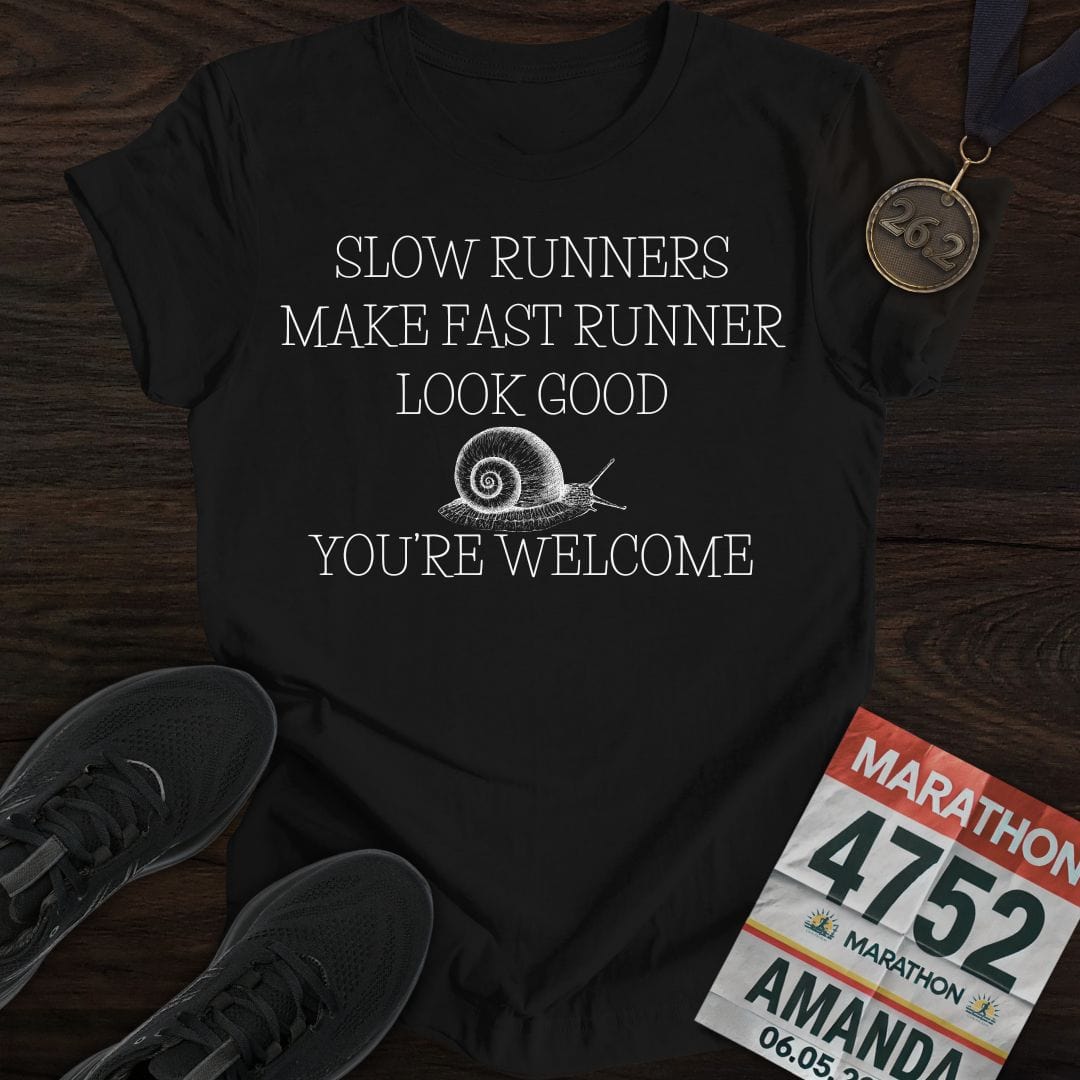Printify T-Shirt Black / S Slow Runners T-Shirt