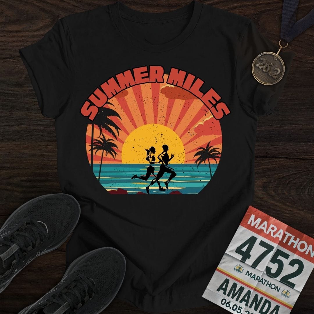 Printify T-Shirt Black / S Summer Miles T-shirt