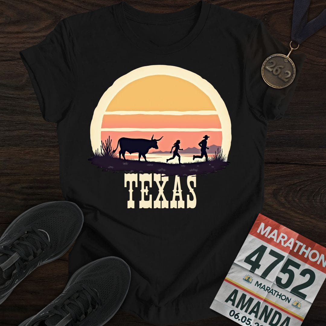 Printify T-Shirt Black / S Texas Runner T-shirt