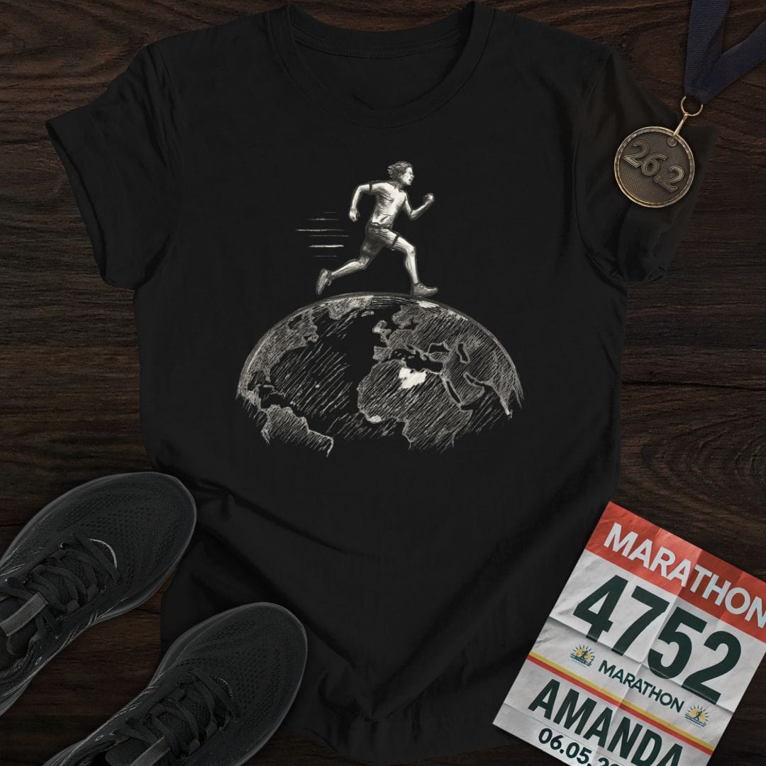 Printify T-Shirt Black / S World Runner T-Shirt