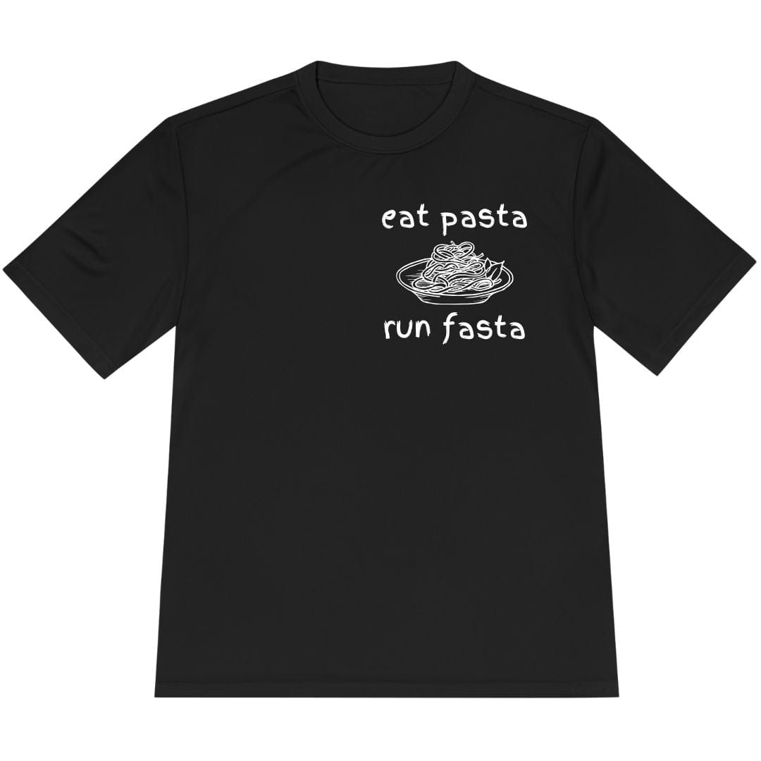 Printify T-Shirt Black / XS Eat Pasta and Run Fasta T-Shirt / Pro