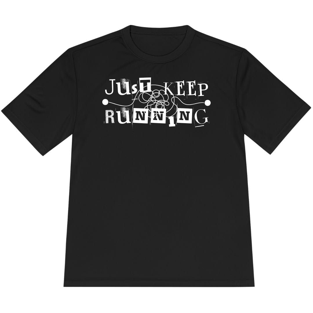 Printify T-Shirt Black / XS Just Keep Running T-Shirt / Pro