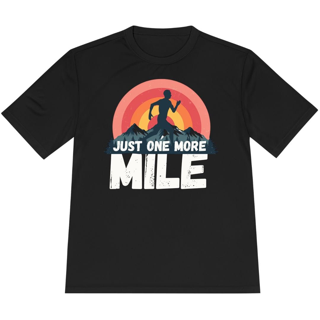 Printify T-Shirt Black / XS Just One More Mile T-Shirt / Pro
