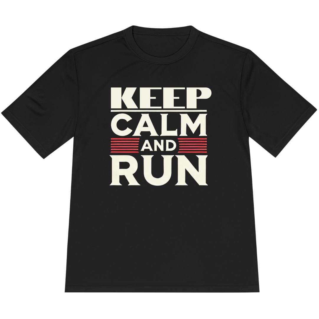 Printify T-Shirt Black / XS Keep Calm and Run T-Shirt / Pro