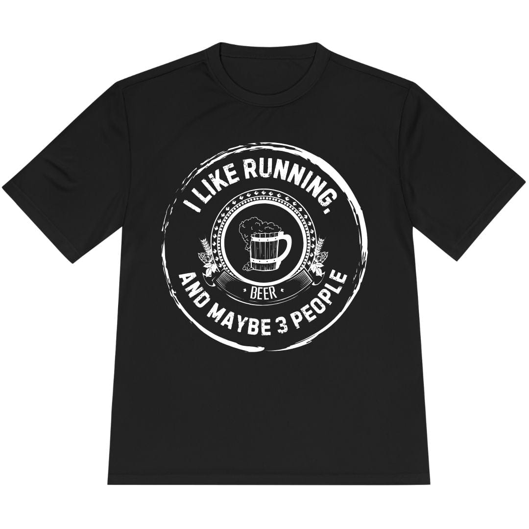 Printify T-Shirt Black / XS Like Running and Beer T-Shirt / Pro