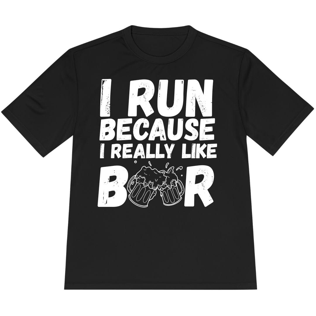 Printify T-Shirt Black / XS Like Running or Beer T-Shirt / Pro