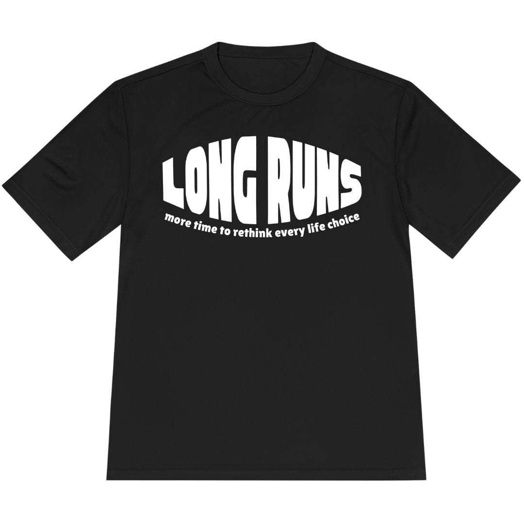 Printify T-Shirt Black / XS Long Runs T-Shirt / Pro
