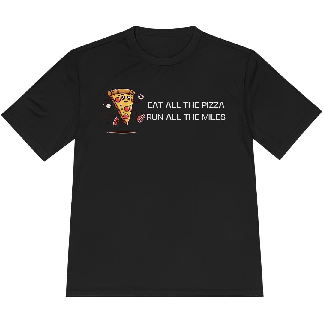 Printify T-Shirt Black / XS Run All The Miles T-Shirt / Pro