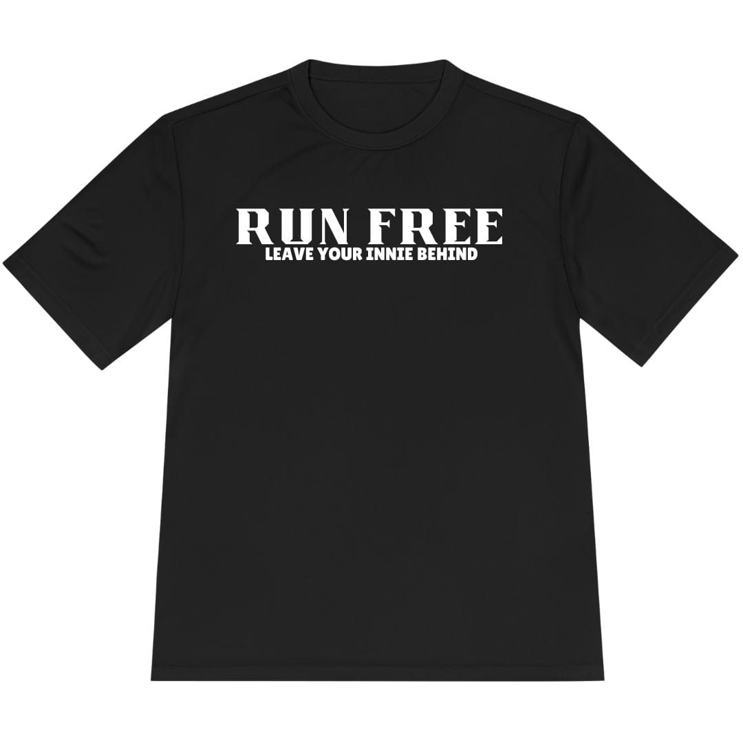 Printify T-Shirt Black / XS Run Free – Leave Your Innie Behind T-Shirt / Pro