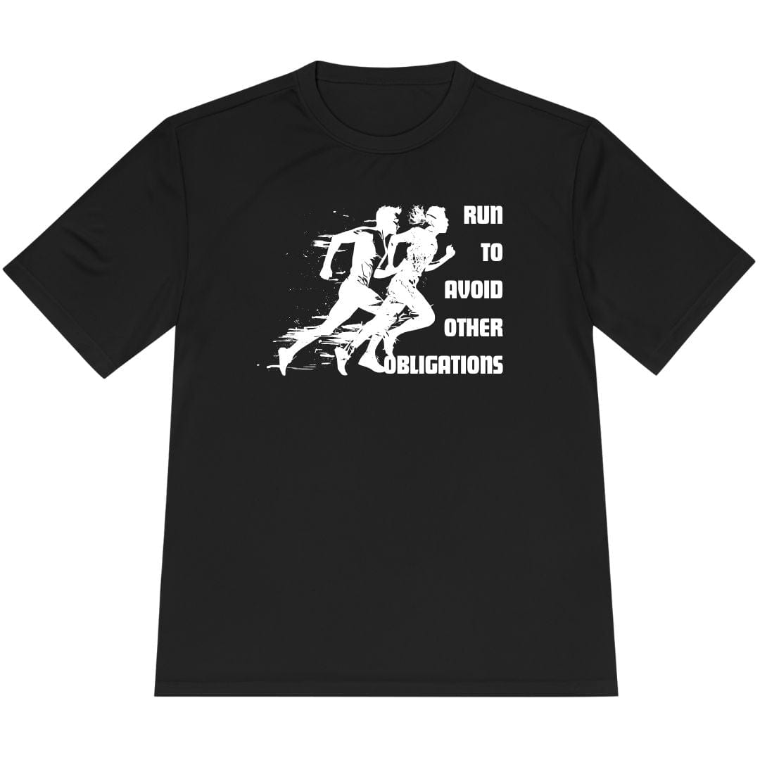 Printify T-Shirt Black / XS Run To Avoid Other Obligations T-Shirt / Pro