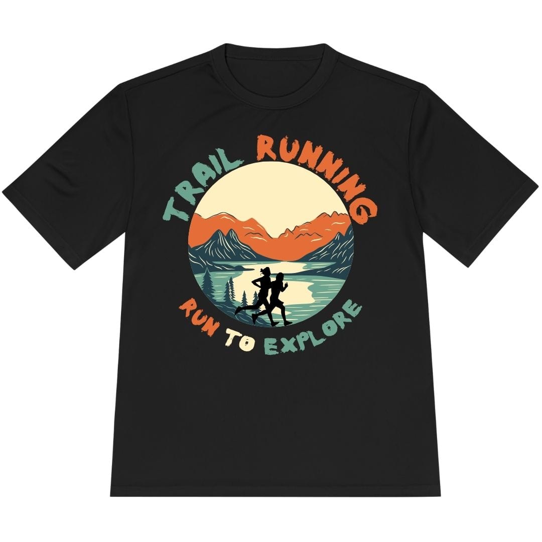 Printify T-Shirt Black / XS Run To Explore T-Shirt / Pro