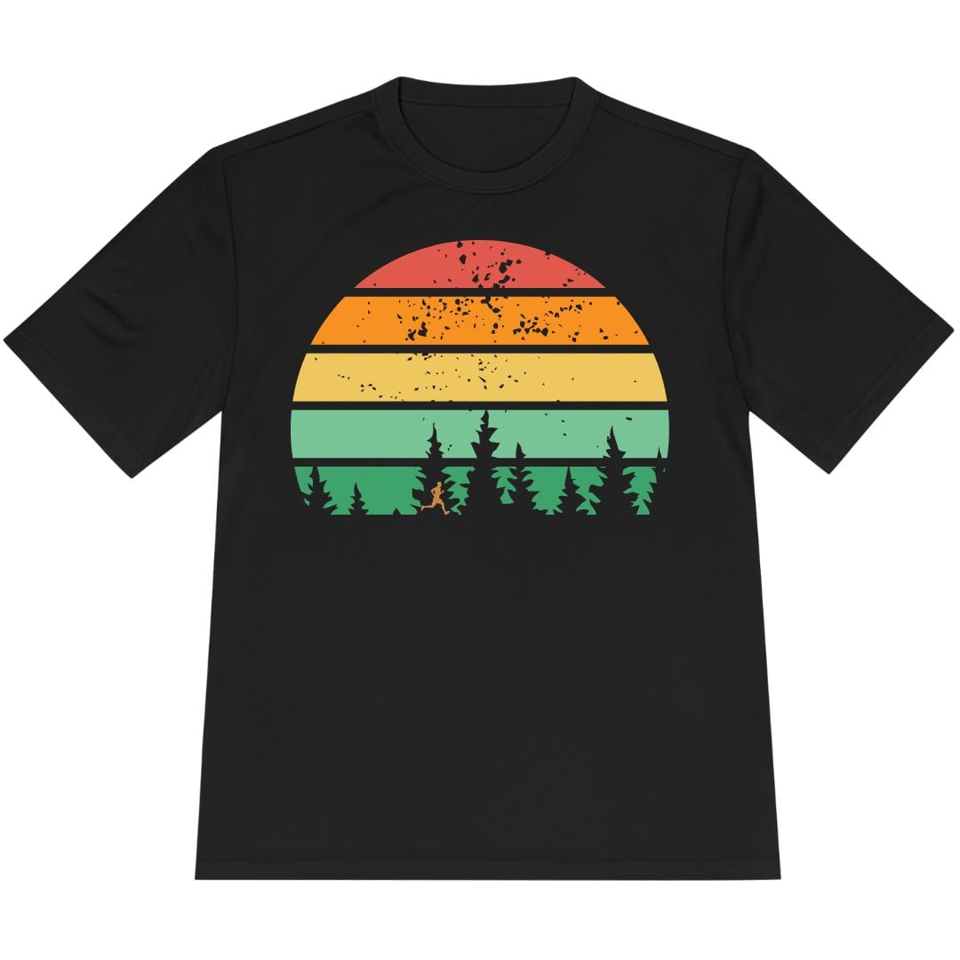 Printify T-Shirt Black / XS SunSet Runner T-Shirt / Pro