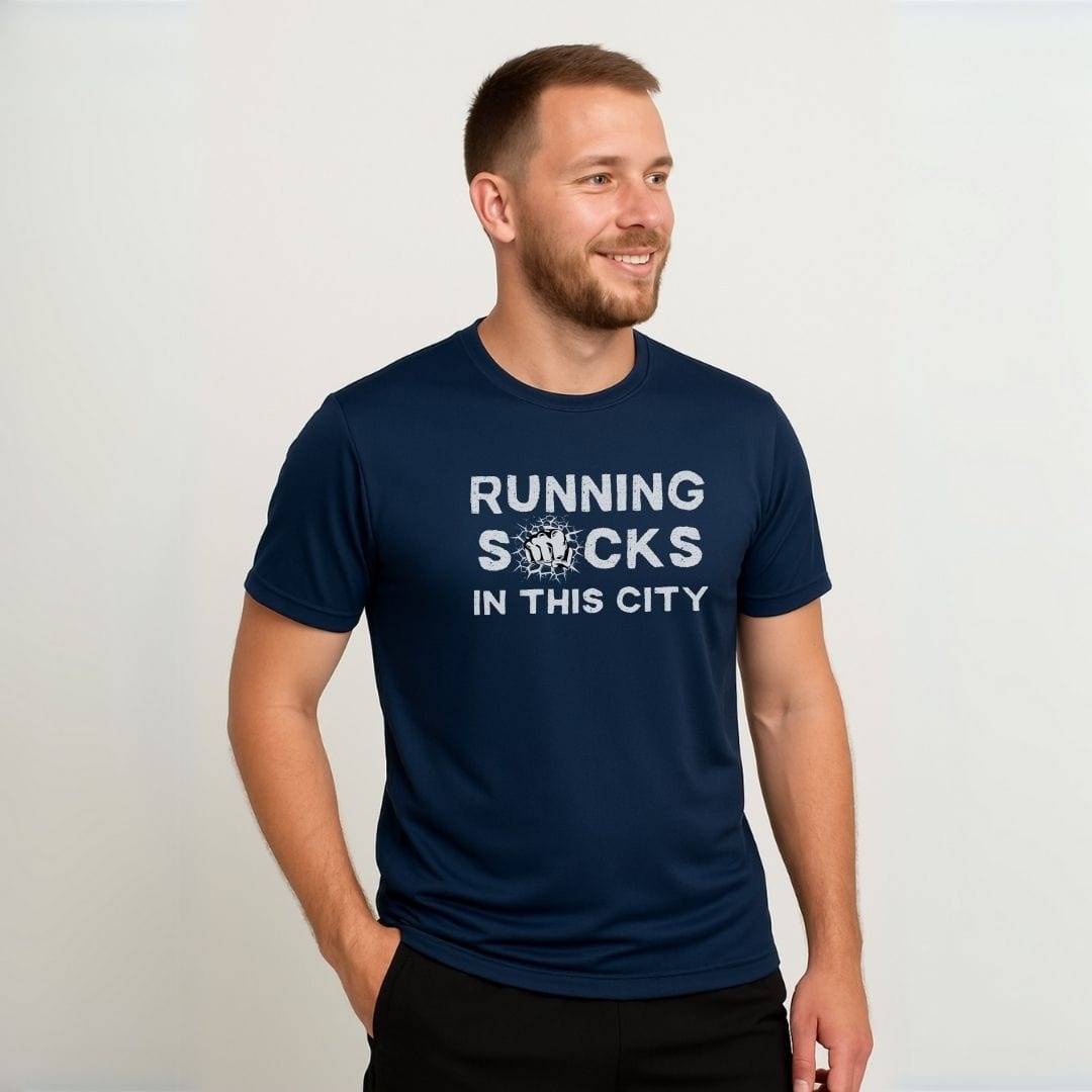 Printify T-Shirt City Runs, Zero Fun T-Shirt / Pro