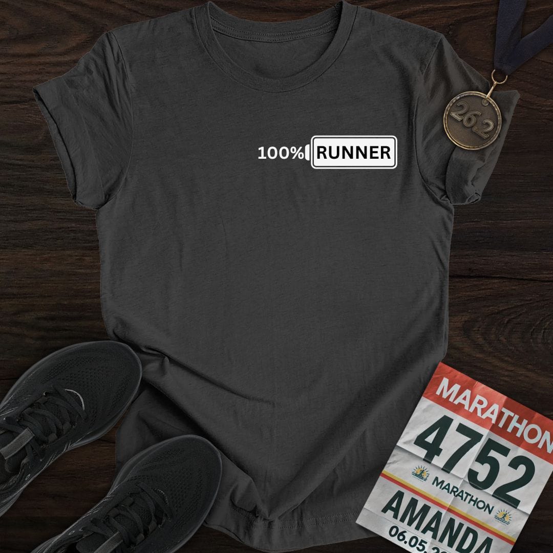 Printify T-Shirt Dark Heather / S 100% Runner