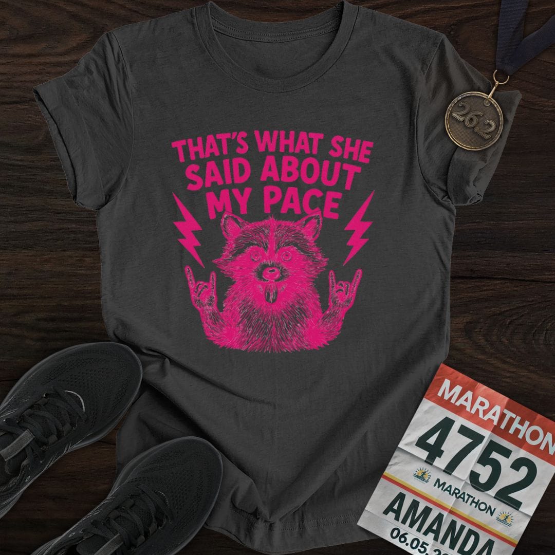 Printify T-Shirt Dark Heather / S About My Pace T-shirt