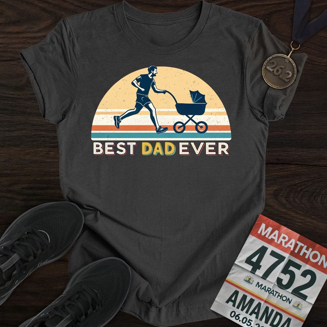 Printify T-Shirt Dark Heather / S Best Dad Ever -2- T-shirt