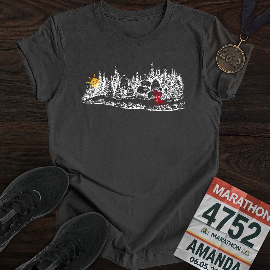Printify T-Shirt Dark Heather / S Early Morning Run T-shirt