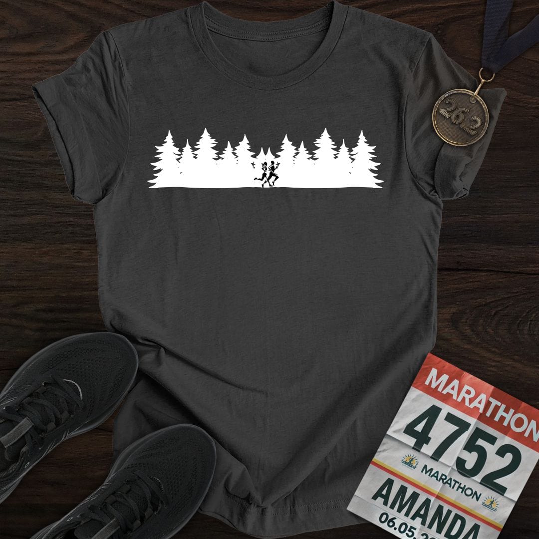 Printify T-Shirt Dark Heather / S Forest Run T-shirt