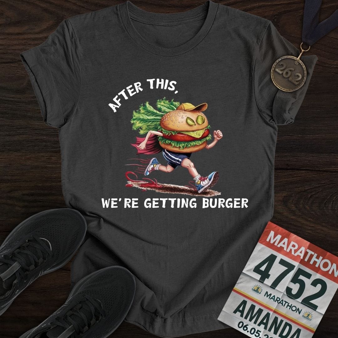 Printify T-Shirt Dark Heather / S Getting Burger T-Shirt