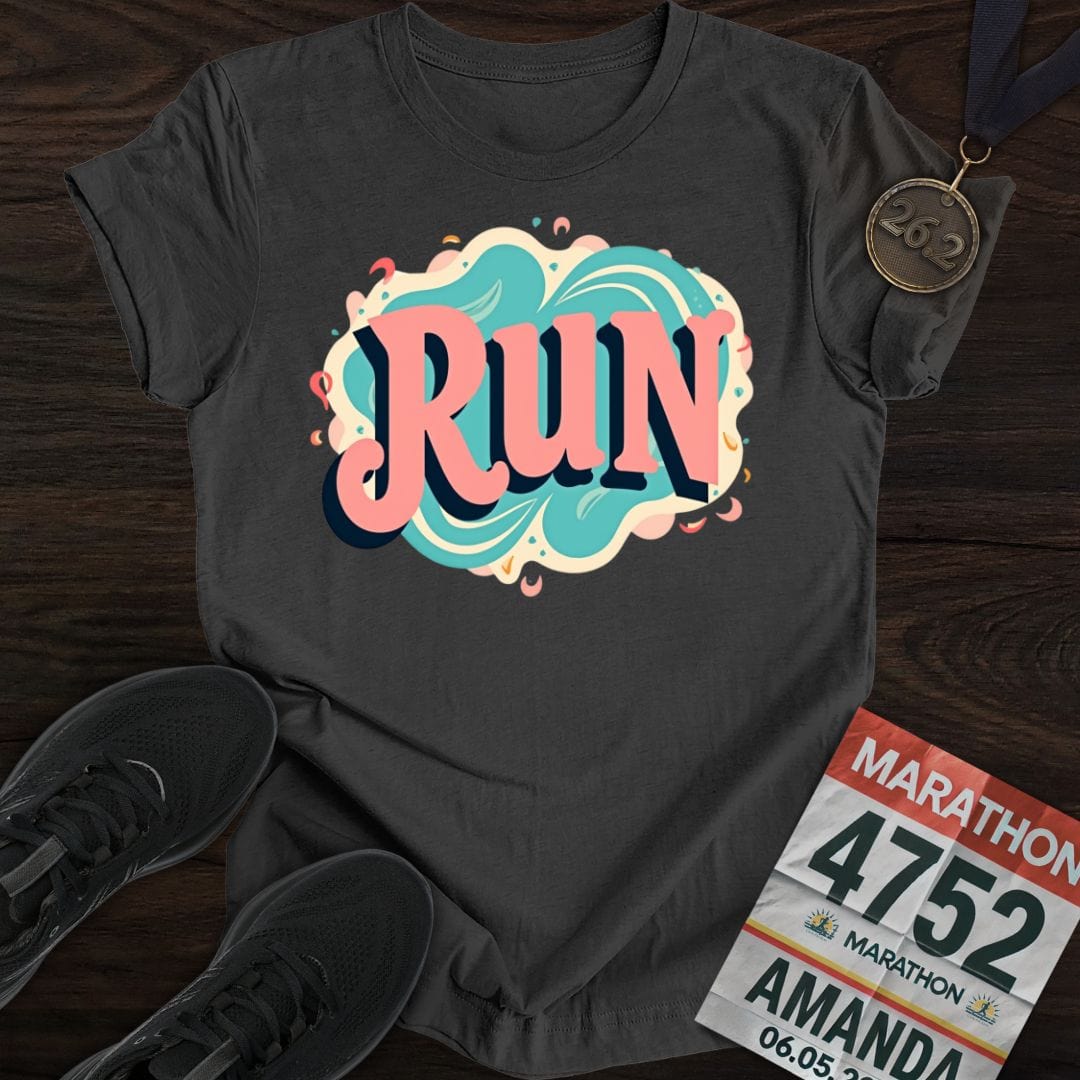 Printify T-Shirt Dark Heather / S Groovy Run T-shirt